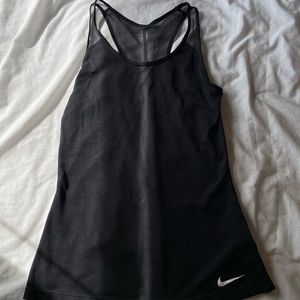 Black Nike Dri-Fit racerback tank top